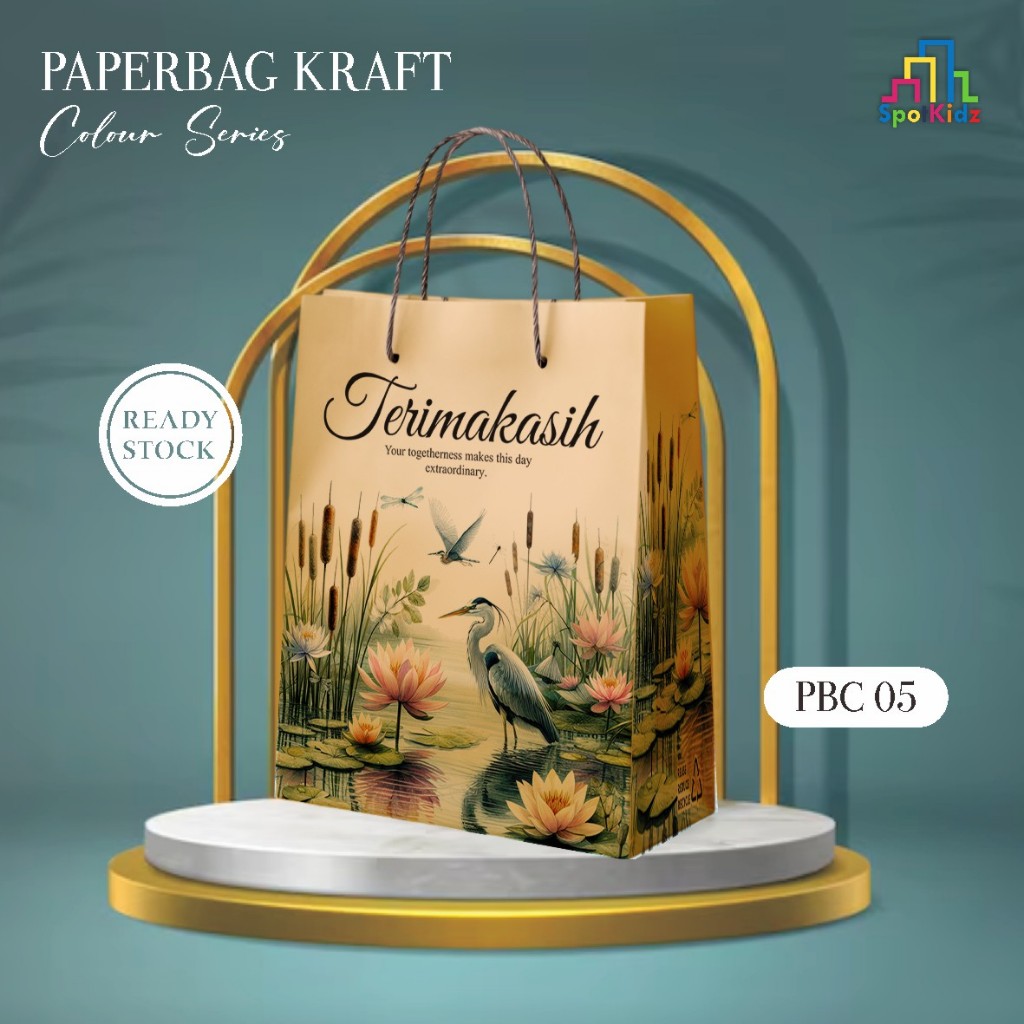 

PAPER BAG KRAFT POLOS DAN MOTIF READY STOCK - TAS SOUVENIR KADO / ULTAH - PAPER BAG KRAFT MURAH