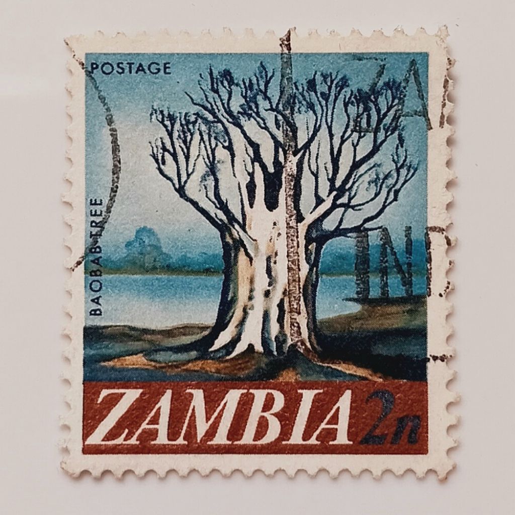 

(AD) Perangko Zambia 1968 New Decimal Currency Definitives - Baobab tree 2 ngwe Used