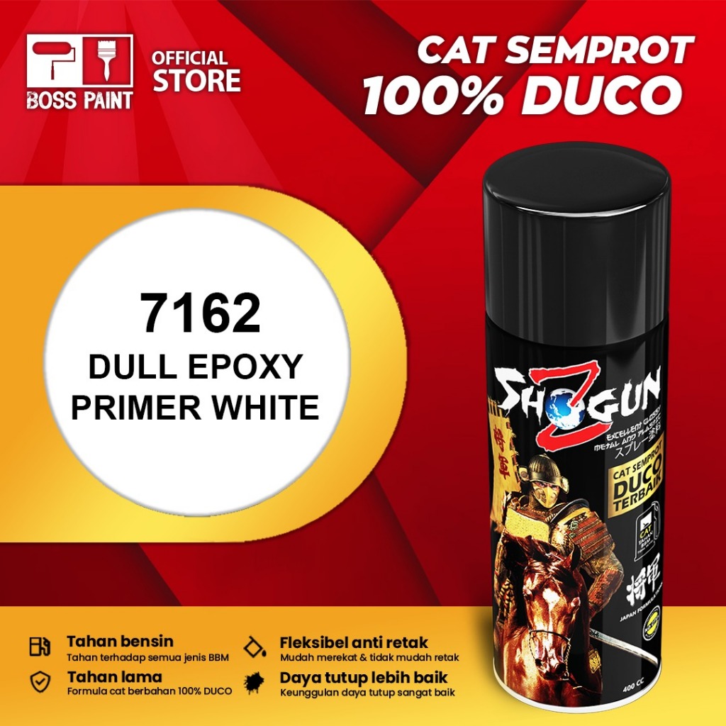 Cat Semprot Shogun Z Pilox Pylox Pilok  Duco PREMIUM Epoxy Dasar Primer White 7162/Epoxy Putih - 400