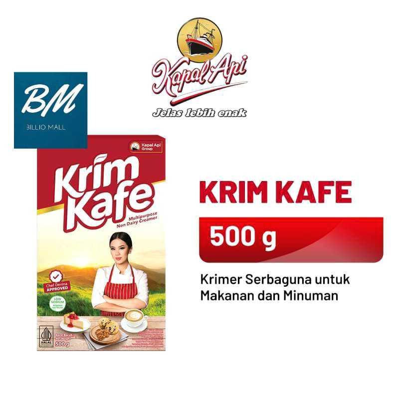 

Kapal Api Krim Kafe 500 gr Non Dairy Creamer / Krimer Serbaguna