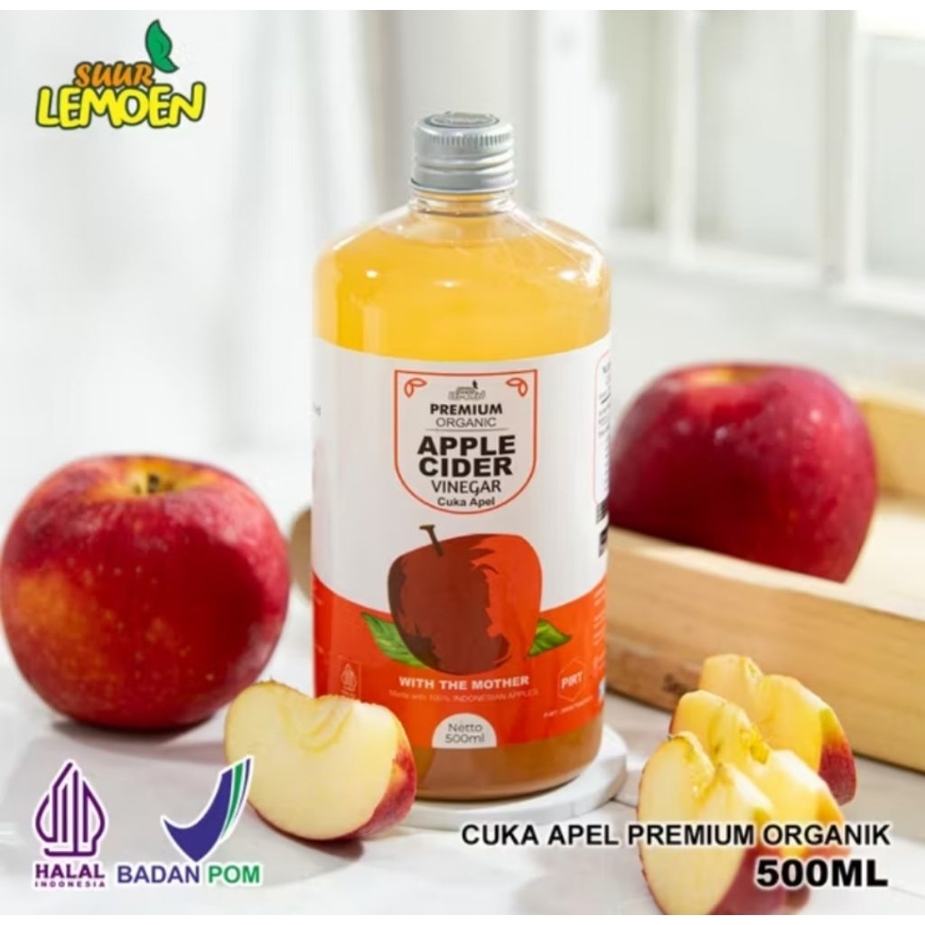 

Cuka Apel Suur Lemoen 250 ml - 500 ml Apel Cider Vinegar Premium BPOM untuk Kesehatan