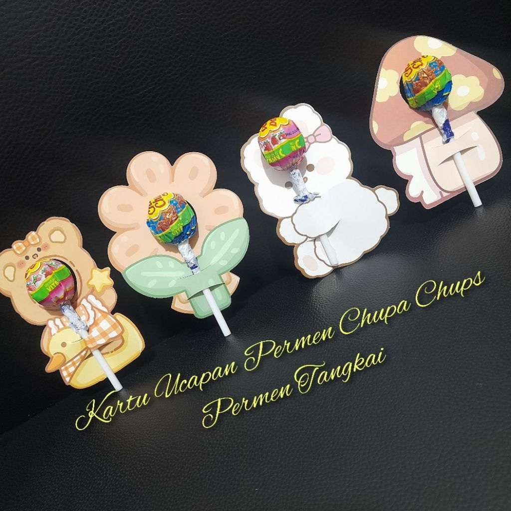 

Kartu Gambar Menarik Lucu l Permen Chupa Chups Permen Gangkai Mini Gift