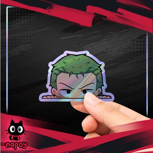 

Stiker Hologram Anime One Piece Roronoa Zoro Chibi Ngintip