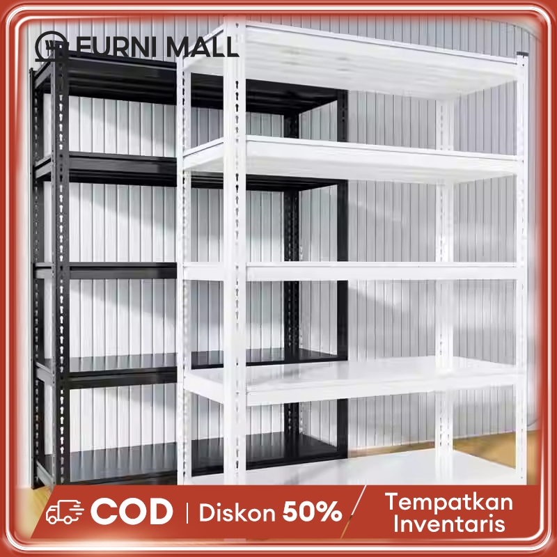 [100% Besi penuh]Rak Besi Siku 5 Susun /Rak Besi/Rak Besi Siku/Rak Susun/Rak Susun Besi/Rak Besi Sus