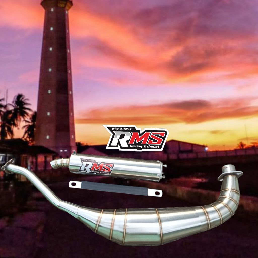 knalpot motor 2 tak Fizr repsol, kolong stainlles standar racing garing kemrincing