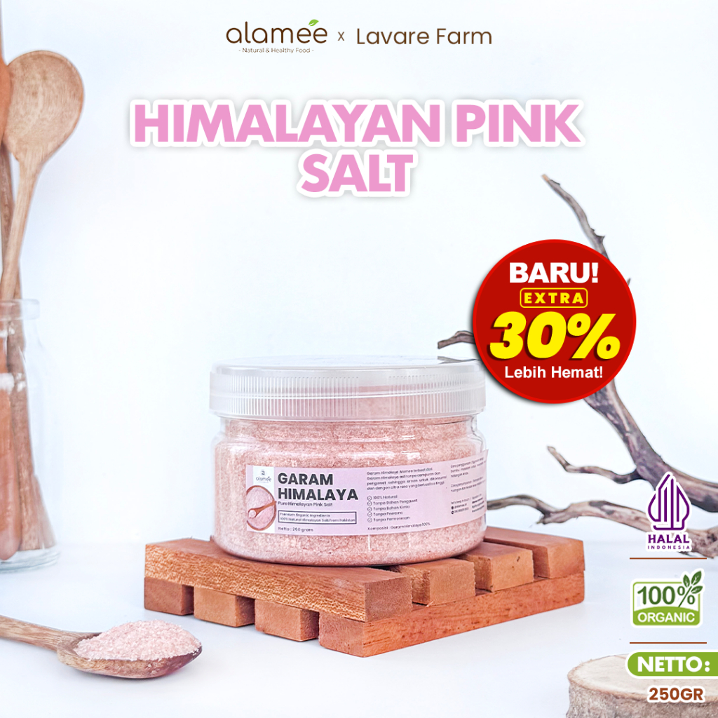 

Garam Himalaya Original Natural Pink Salt Premium 250gr buma organik