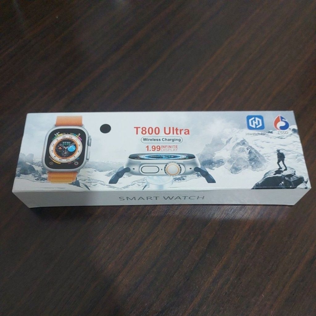 HOW - NEW T800 ULTRA SMARTWATCH 49 MM WIRELESS CHARGING 1.99 INFINITE DISPLAY SMARTWATCH BARU CANGGI