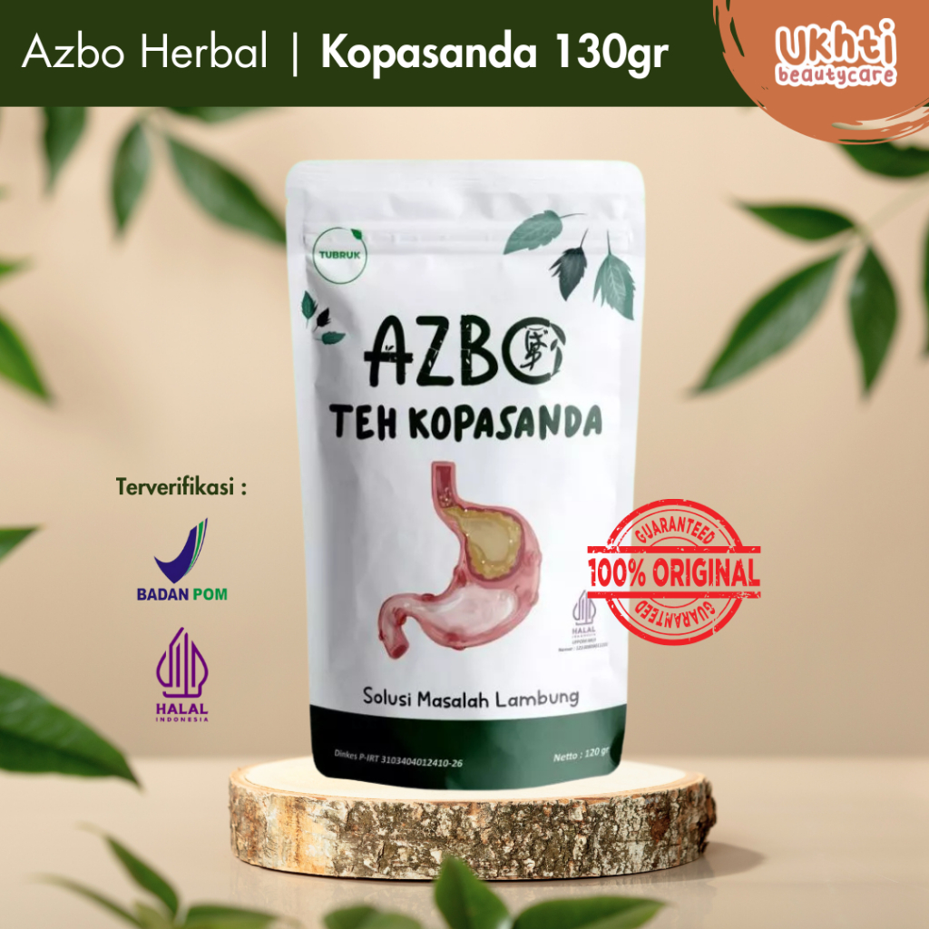

AZBO Teh Kopasanda 120gr | Teh Herbal Alami untuk Mengobati Penyakit Lambung - Sakit Magh Gerd - Obat Amandel Sariawan - Obat Herbal Lambung |