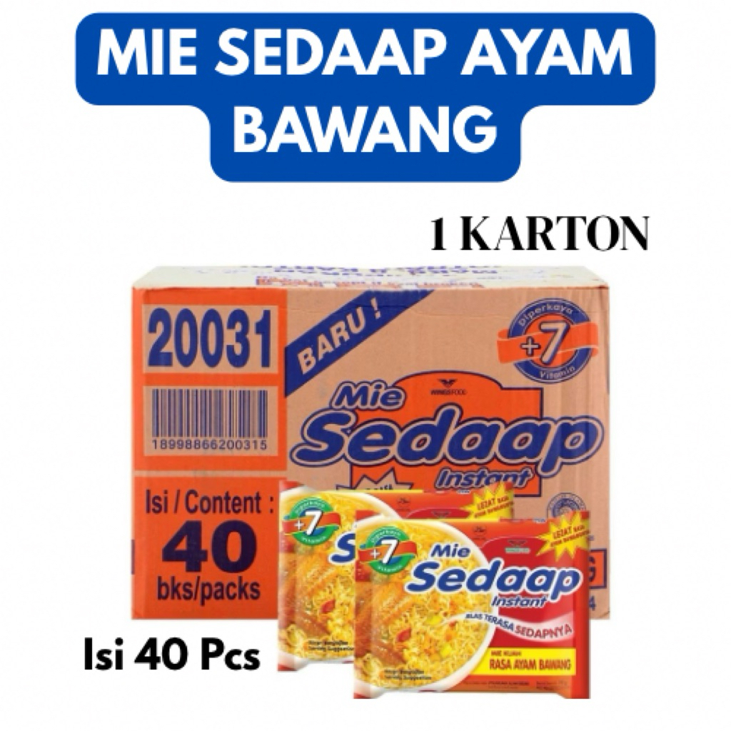 

Mie sedaap ayam bawabg 1 karton/mie instan/mie sedaap/mie kuah/ayambawang