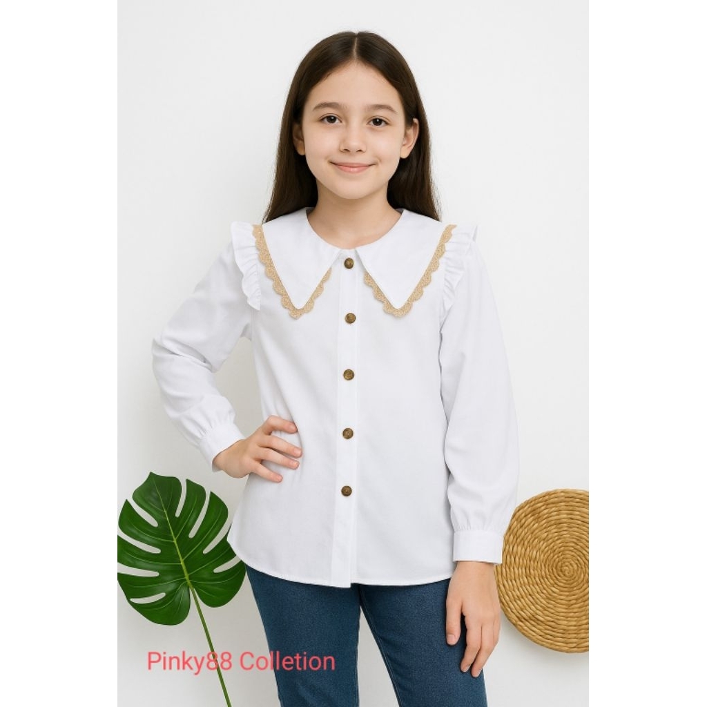 Atasan Anak Perempuan Usia 7-12 tahun kemeja anak perempuan