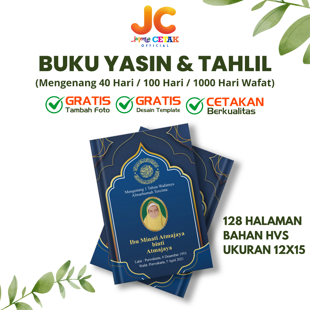 JC Buku Yasin Soft Cover Custom