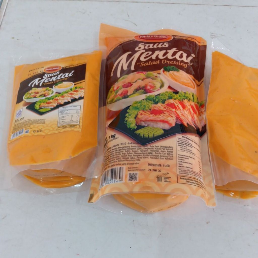 

PRIMA AGUNG Saus Mentai 1Kg, 500Gram, 250gram