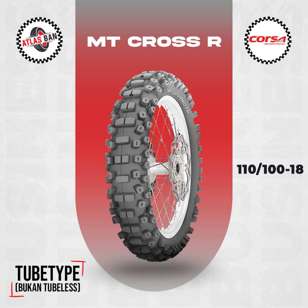 Ban Motor TRAIL CORSA MT CROSS R 110/100 Ring 18 Non Tubeless (FREE WRAPPING & PENTIL)