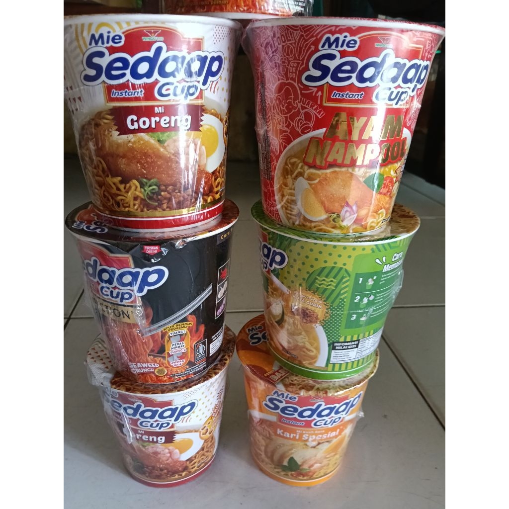 

Mie sedap instan Cup .