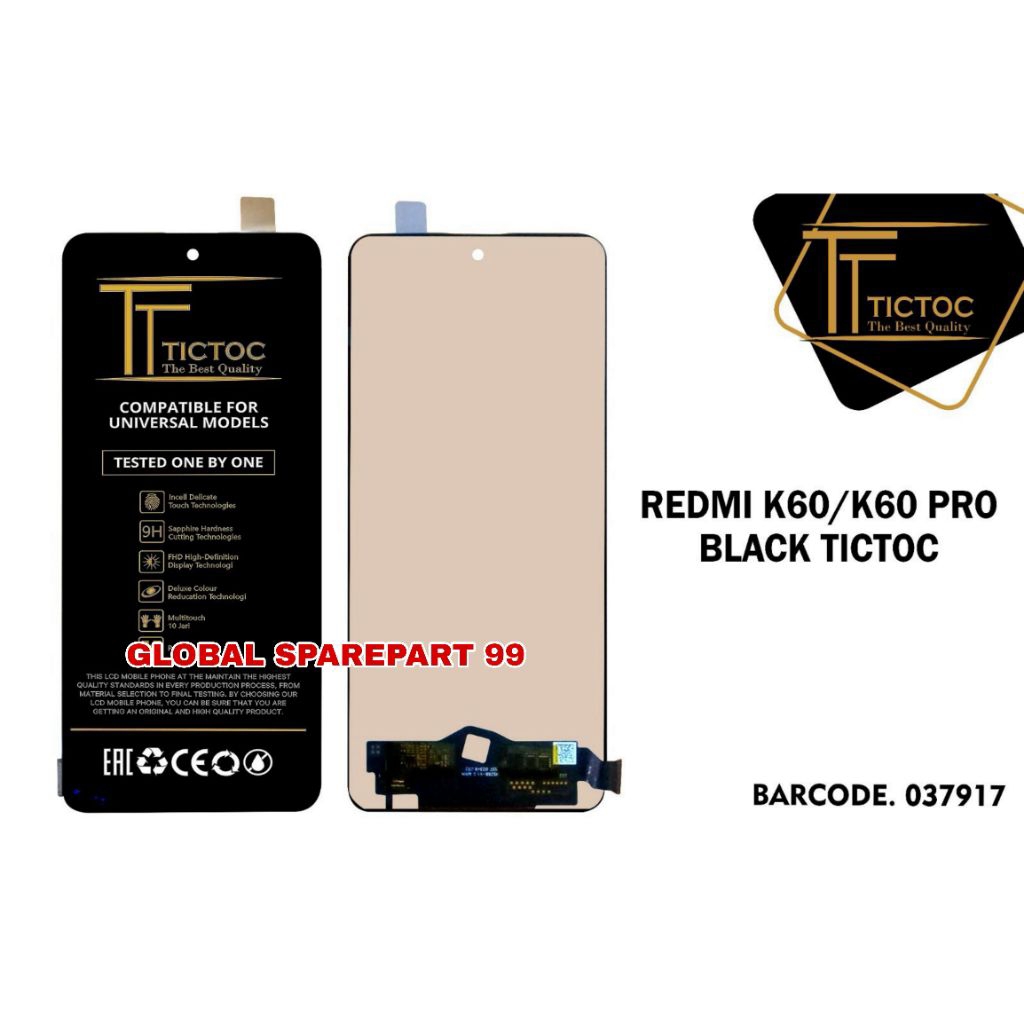 LCD XIAOMI REDMI K60 / REDMI K60 PRO (NOT FINGERPRINT) TICTOC
