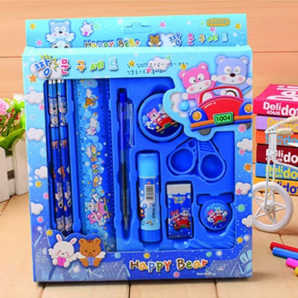 

Ready Paket Alat Tulis Set 9 In 1 Mini Stationery Set Karakter Set Alat Tulis Anak Kado Souvenir