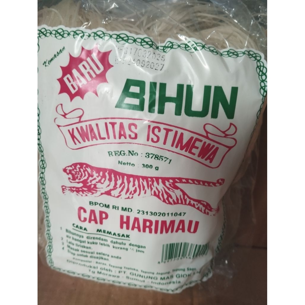 

BIHUN CAP HARIMAU 300GR