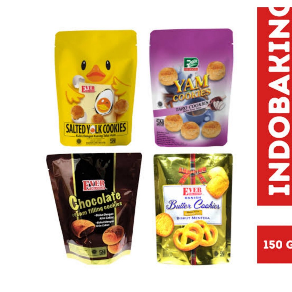 

Ever Delicious Cookies Chocolate Yam cookies taro Salted Yolk Butter Cookies 150gr cemilan