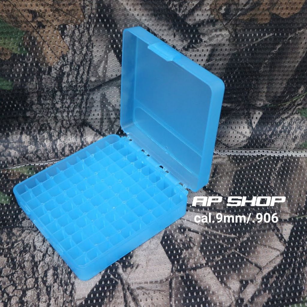 BOX Ammo Cal.9mm Lubang isi 100pcs