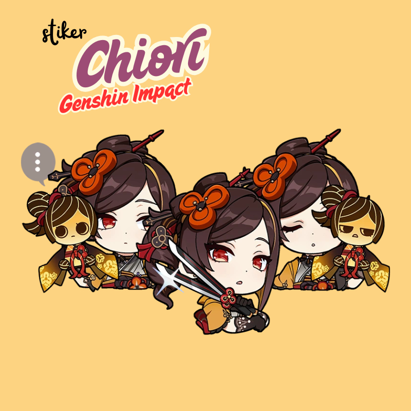 

Stiker Chiori Genshin Impact | Sticker Chiori Genshin Impact Vinyl Anti Air