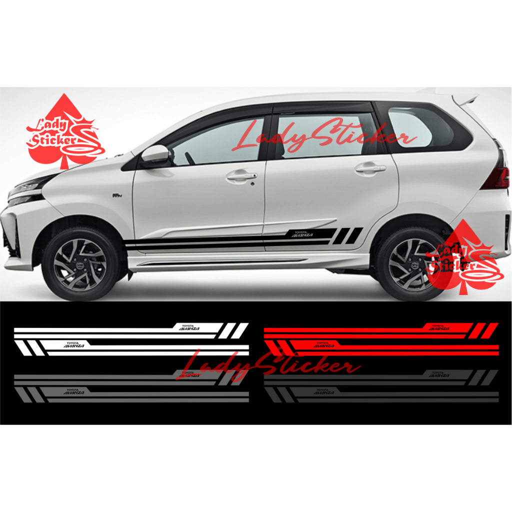 Cutting sticker mobil avanza sticker stiker mobil toyota avanza