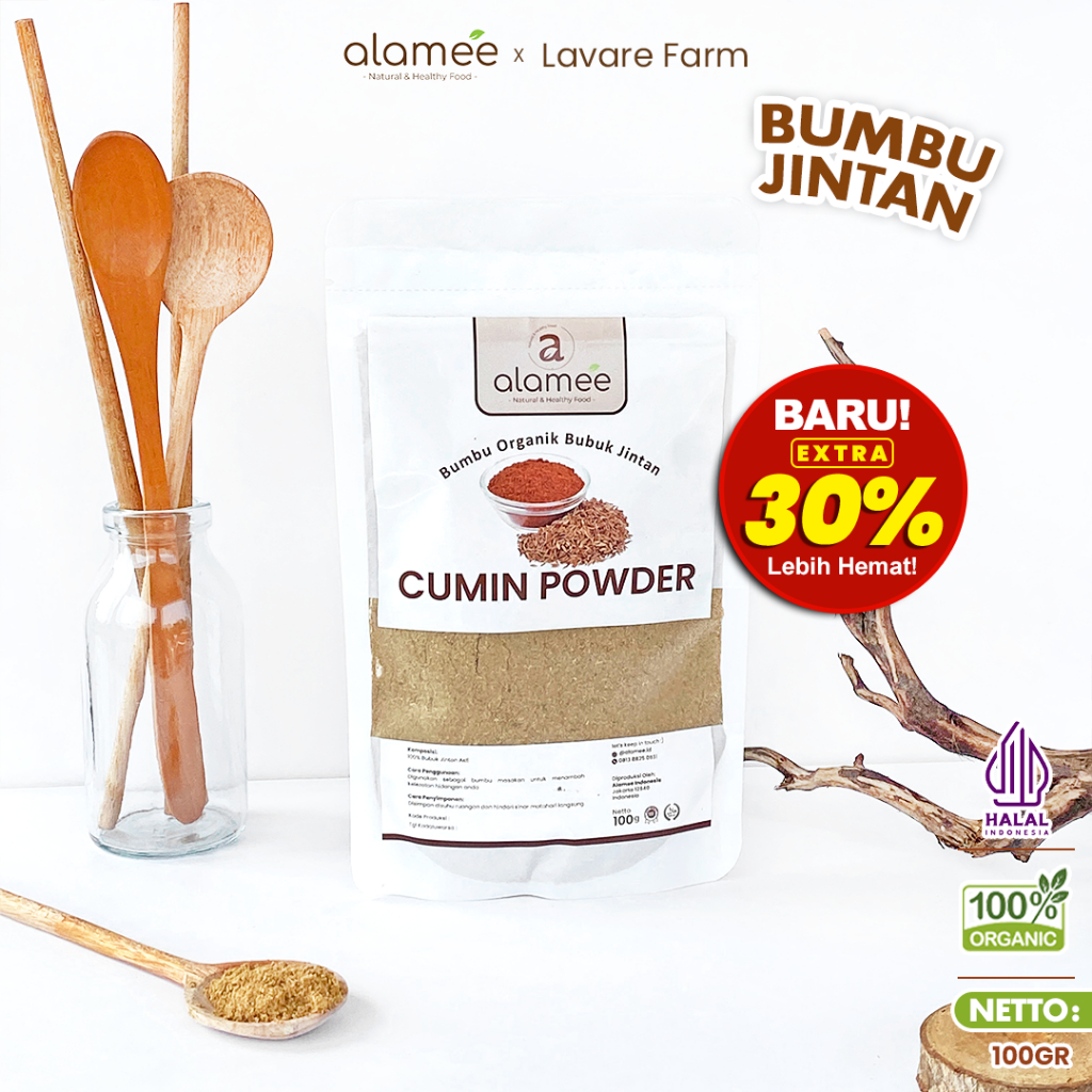 

ALAMEE Bumbu Dapur Jintan Bubuk Cumin Powder Bumbu Dapur Instan Jinten Caraway Rempah Masak 100gr BUMA