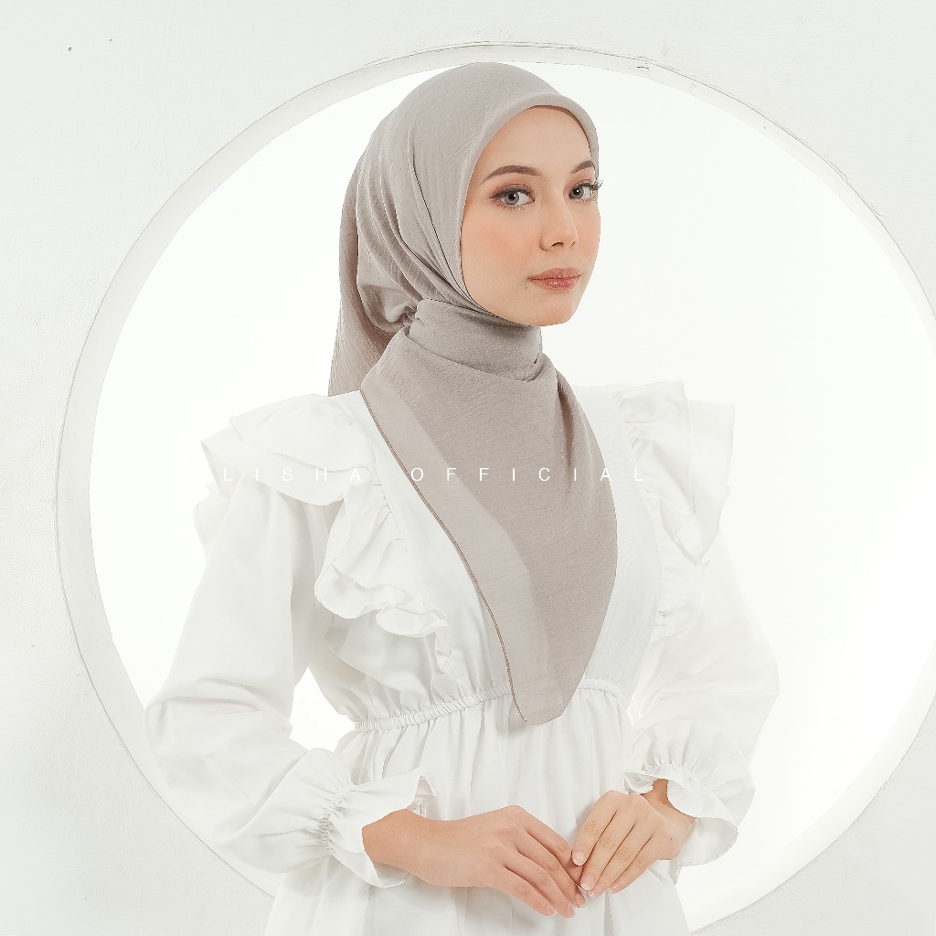 Kalisha Hijab Segiempat Jilbab Segi 4 Paris Old Kerudung Segi Empat Polos Hijab Sekolah Paris Jadul