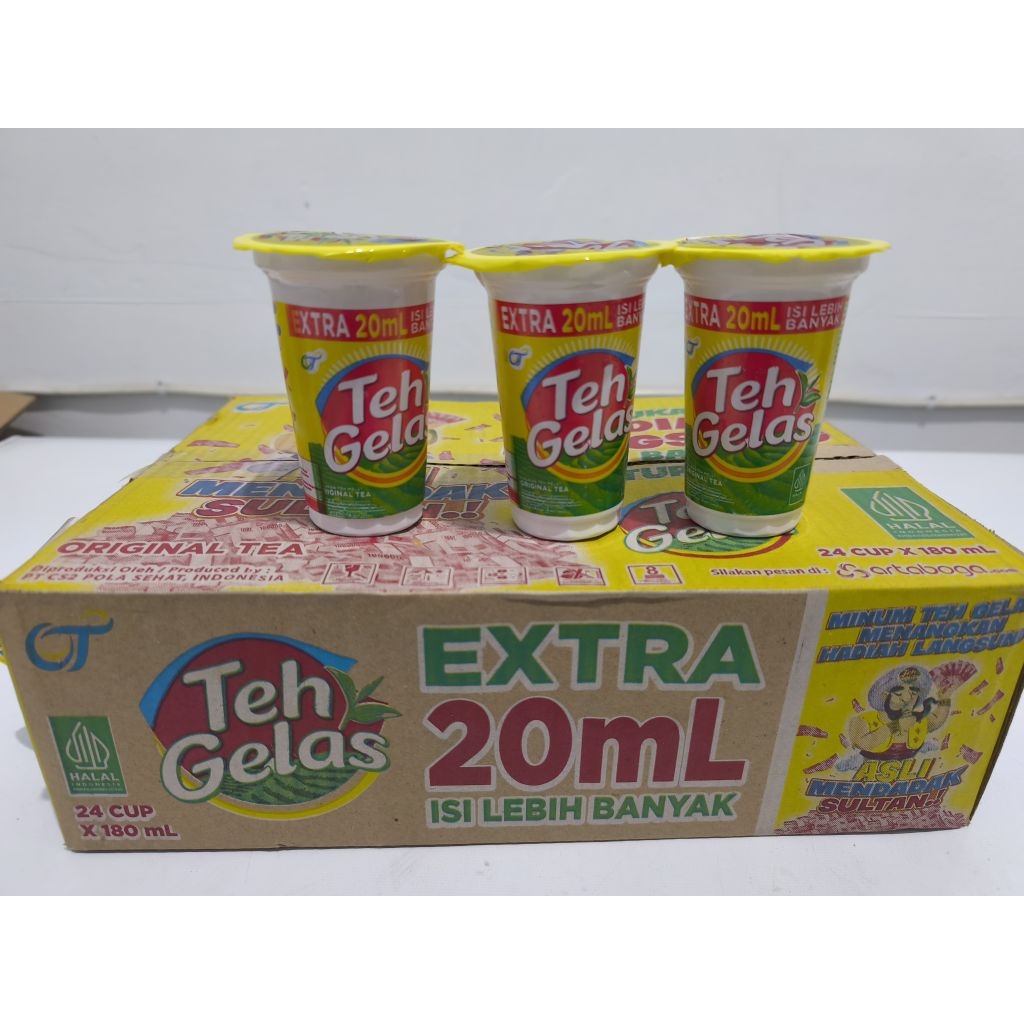 

Halal | Teh Gelas Cup 1 karton 24x180 ml