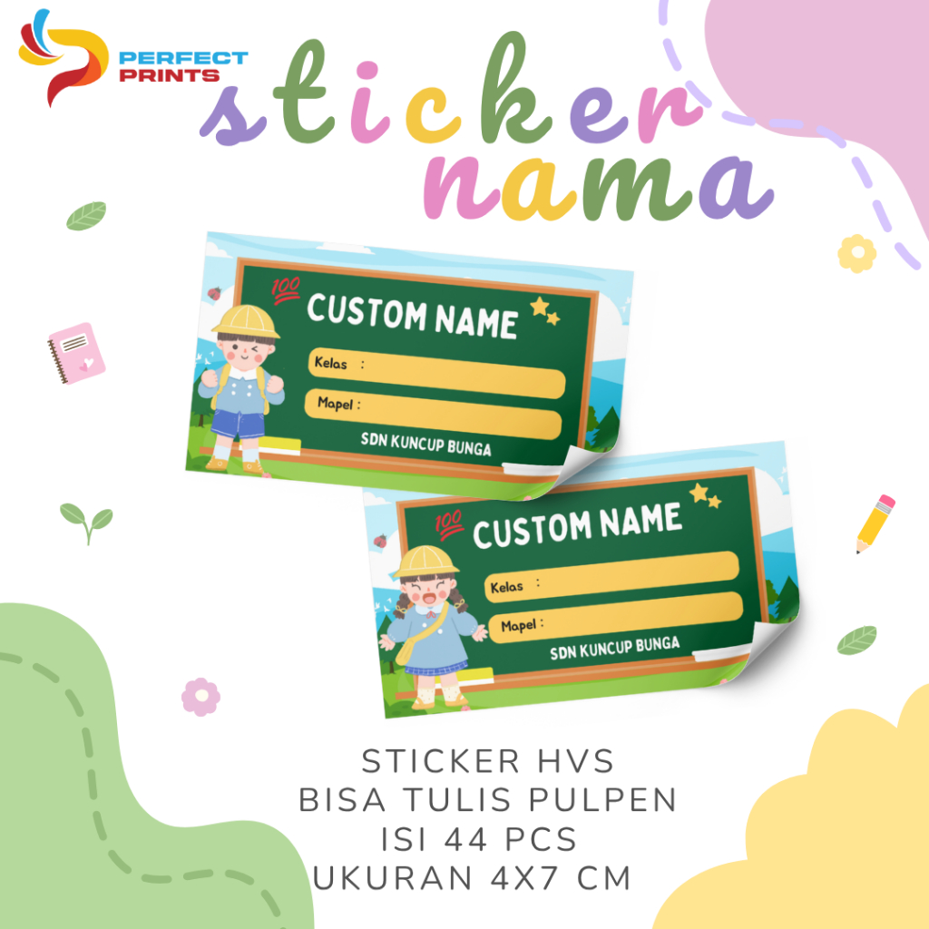 

Sticker Buku Anak / Label Nama Anak / Sticker Buku Pelajaran Anak / Sticker Buku Nama Sekolah / Label Buku Pejaran Sekolah