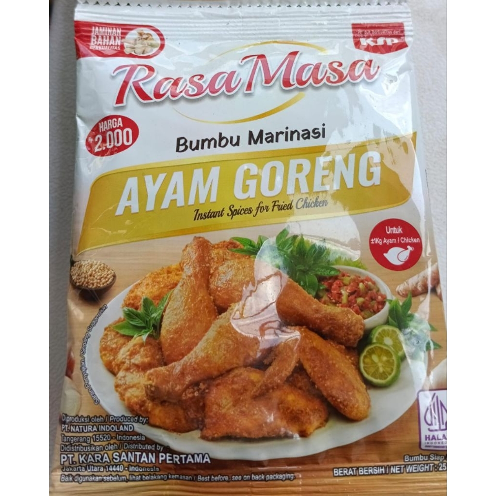 

rasa masa bumbu renceng isi 10bj 25g varian ayam goreng.tempe tahu goreng.nasi goreng
