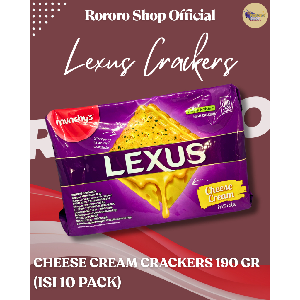 

Renyah + Creamy! Lexus Crackers Cream Cheese bikin nagih! Cookies Camilan Snacks Cemilan Manis Crispy Krim