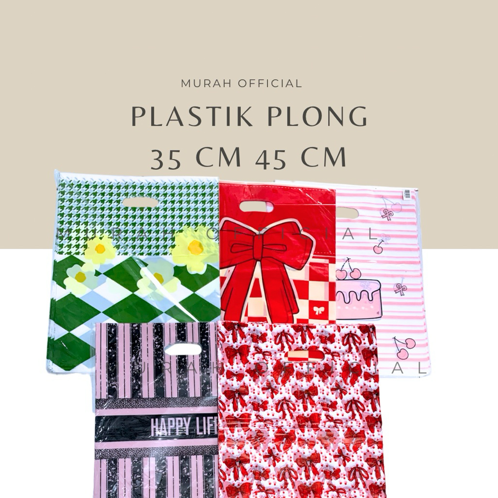 

GROSIR Kantong plastik plong MOTIF size 35x45 35cmx45cm 35 cm x 45 cm 35x45cm kresek motif online shop Kantong plong olshop bermotif murah laris bungkus aksesoris baju kresek flash sale promo