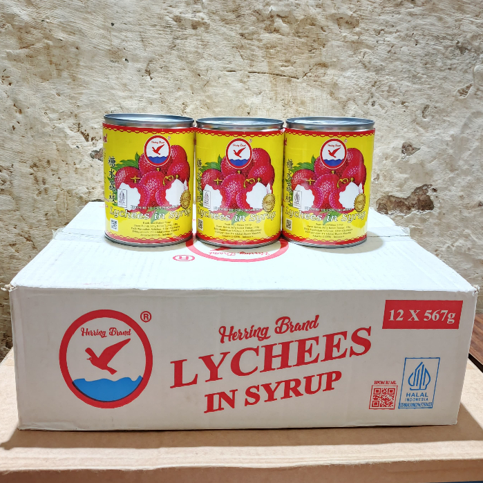 

PAGAMART HERRING LYCHEE IN SYRUP CAN - LECI KALENG HERRING / SU BRAND 565GR 1 DUS ISI 12 KALENG