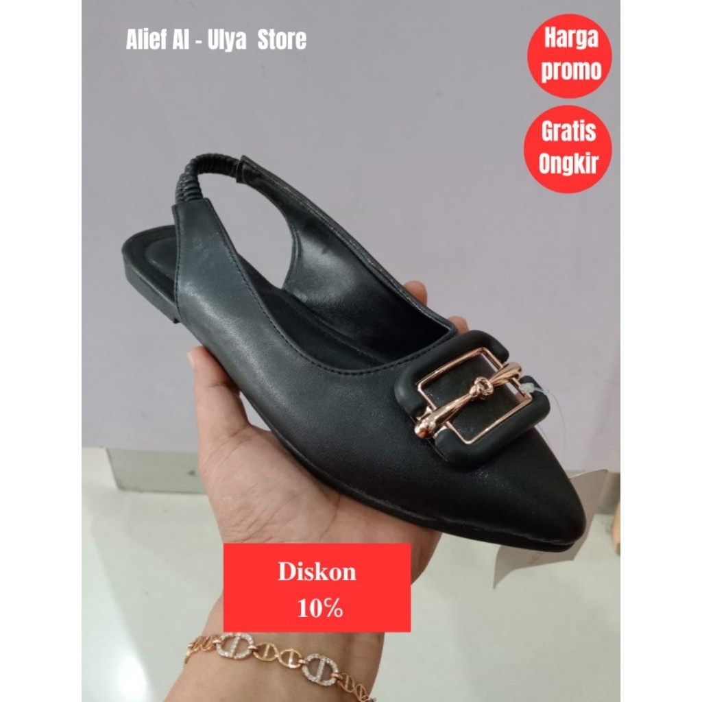 Sepatu Sandal Connexion Cewek||Sandal Cewek Style Kekinian||sepatu Sandal mules flat slip on
