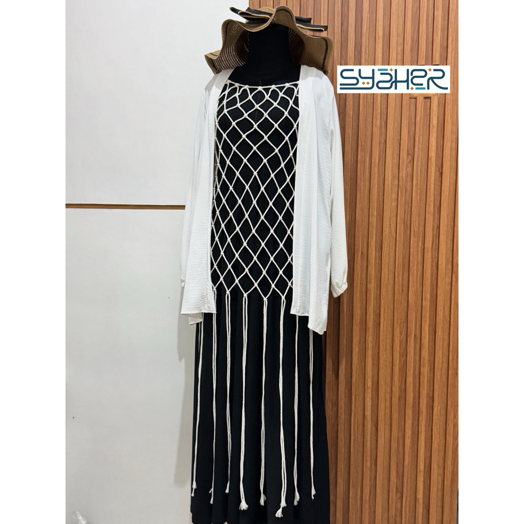 Bohemian style || vest rumbai || outer bohemian || Net dress || vest wanita || Rok Pantai