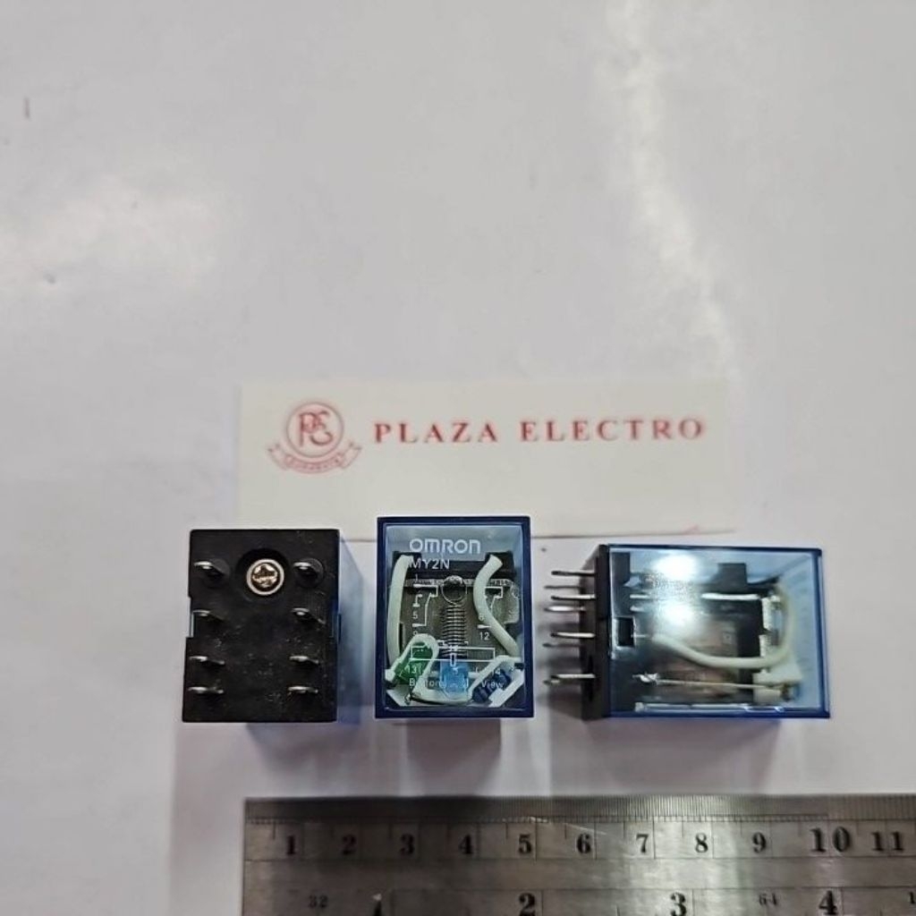 RELAY 12 VOLT 8P PIN 8 KAKI TUMPUL OMRON MY2N ASLI ORIGINAL