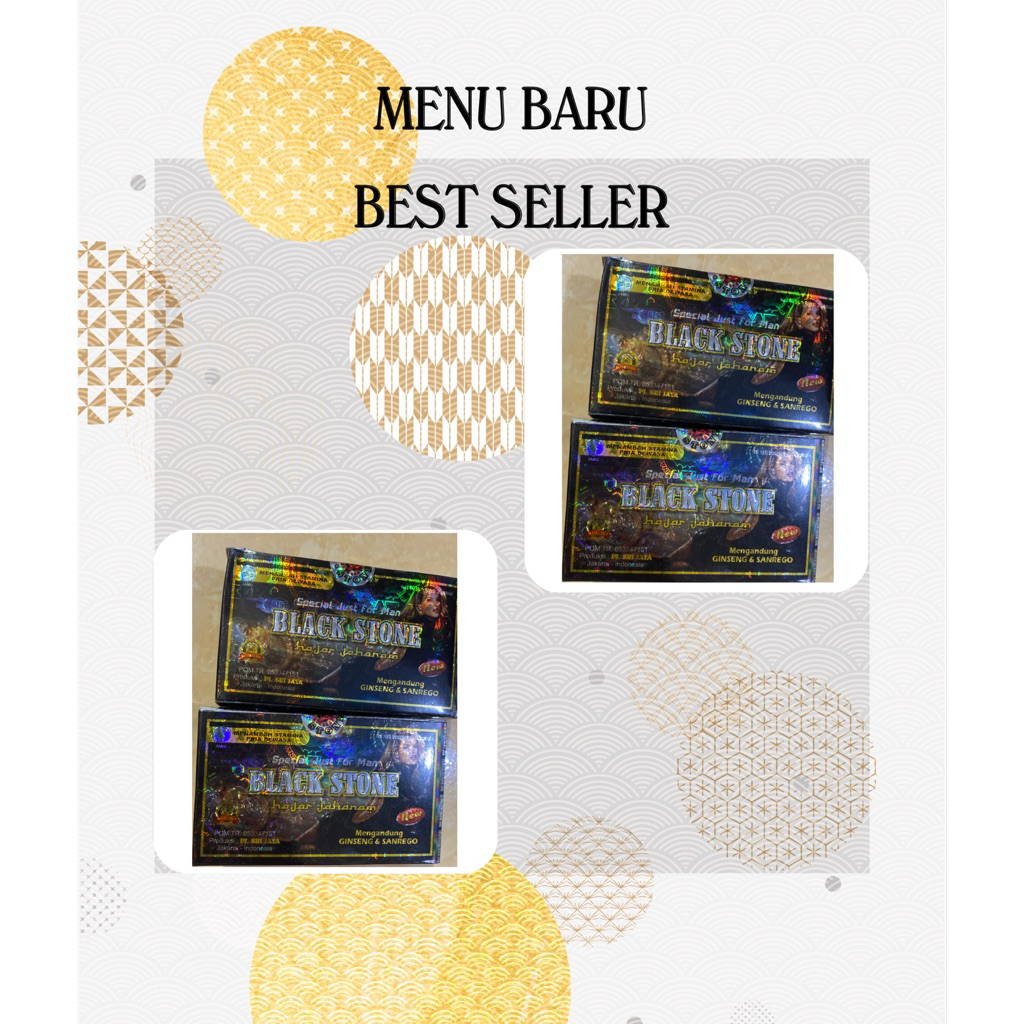 

STIKR BEST SELLER BLACK STONE HAJA