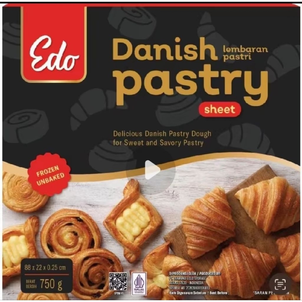 

edo Danish pastry 22x88x 0.25cm manish