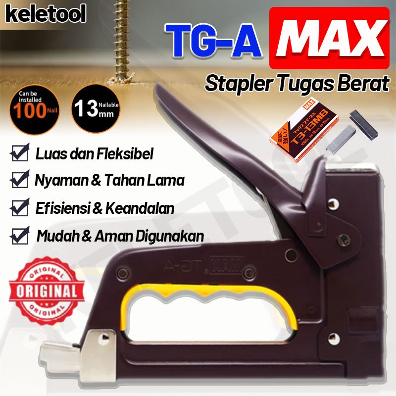 

Staples / Stapler Tembak MAX Gun Tacker TG-A Max Gun Tacker TG-A / Stapler Gun Tembak stapler stapler tembak staple staples max staples gun stapler tembak alat tembak paku Stapler Tembak Max TG-A Gun Tacker Staples Dekorasi Kayu Karpet