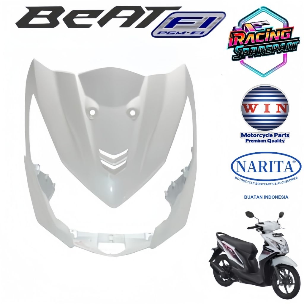 tameng depan beat fi 2013 putih