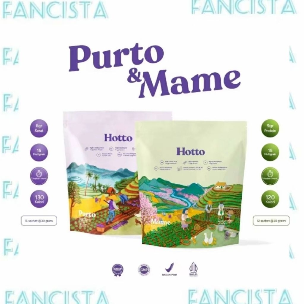 

Hotto Purto Hotto Mame Multigrain Sereal Oat Ubi Ungu Edamame 1 Pouch
