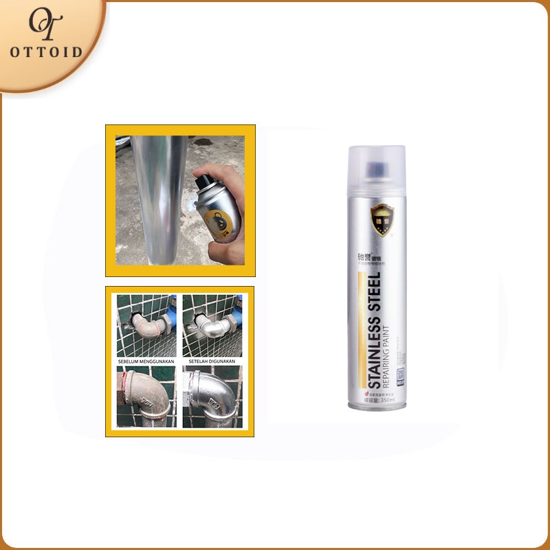MERBAU OTTOID 350 ML Cat Semprot Chrome Cat Semprot Chrome Stainless Spray Anti Karat Cat Semprot