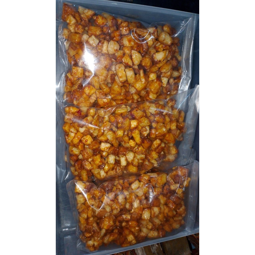 

Singkong dadu pedes manis