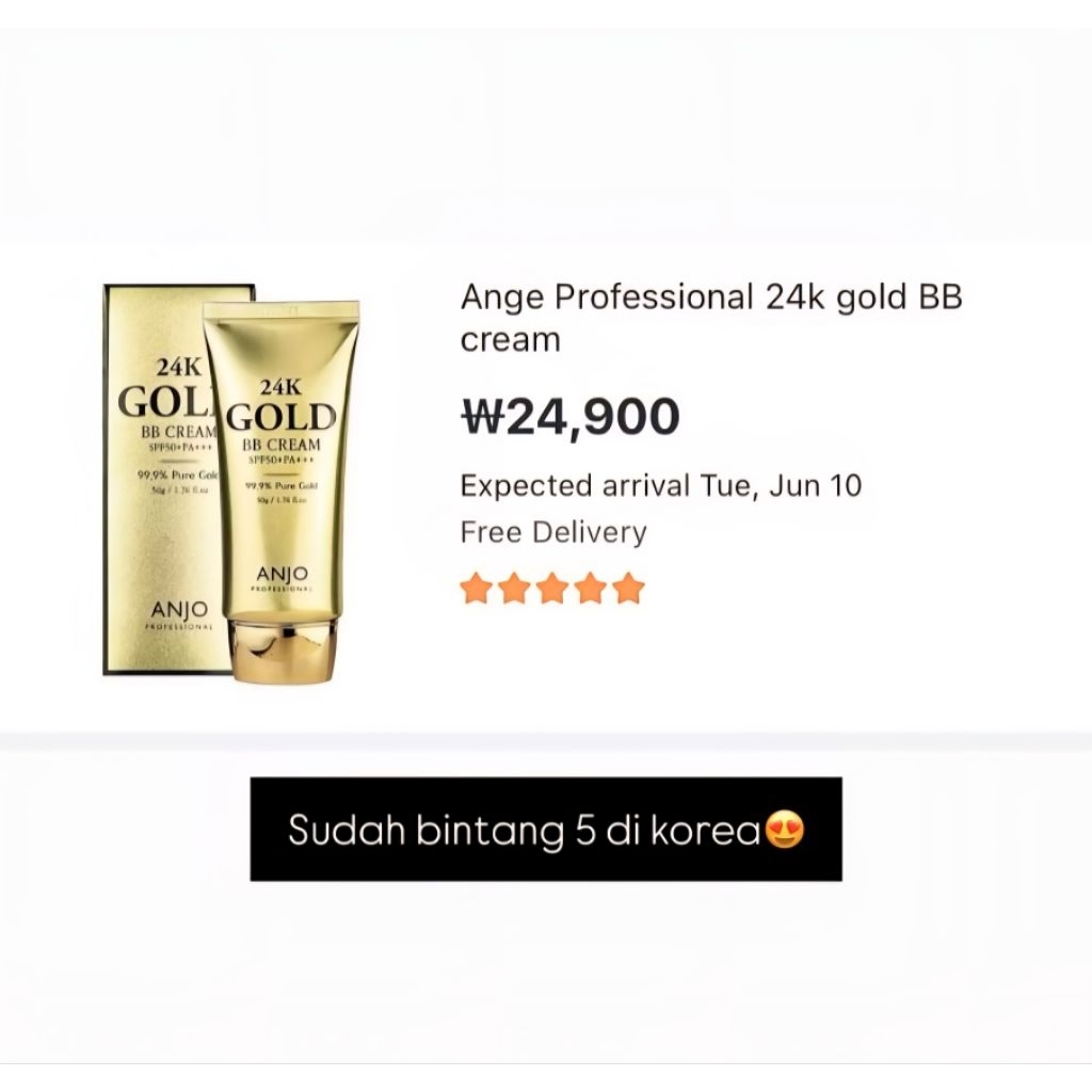 BB CREAM GOLD ANJO 24K GOLD BB CREAM