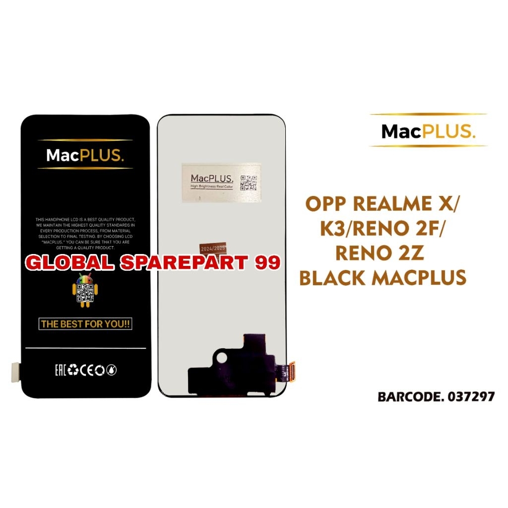 LCD REALME X / OPPO K3 / RENO 2F / RENO 2Z (NOT FINGERPRINT) MACPLUS