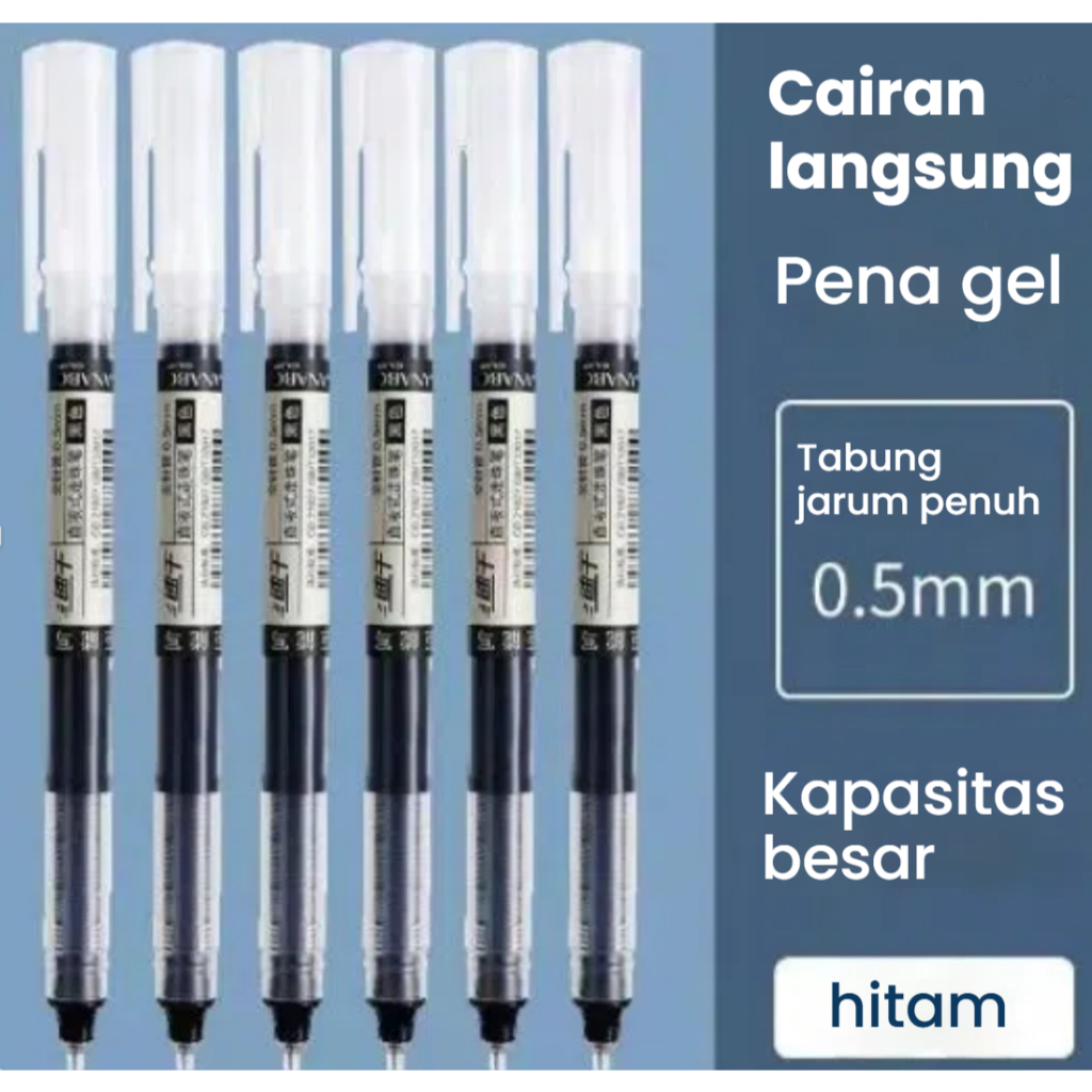 

Pulpen Cair Extra Tipis - Warna Hitam Merah - Tinta Halus Tanpa Bocor