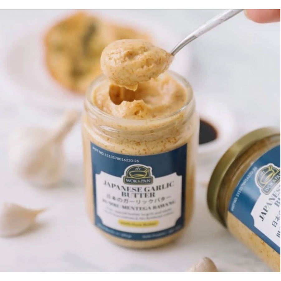 

Japanese Garlic Butter 350gr Wokpan Original buat memasak, menumis dan memanggang, bahan berkualitas
