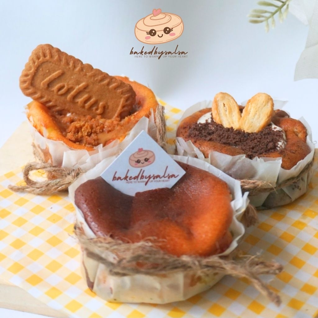 

[KIRIM INSTANT ONLY] MINI BASQUE BURNT CHEESECAKE BAKEDBYSALSA