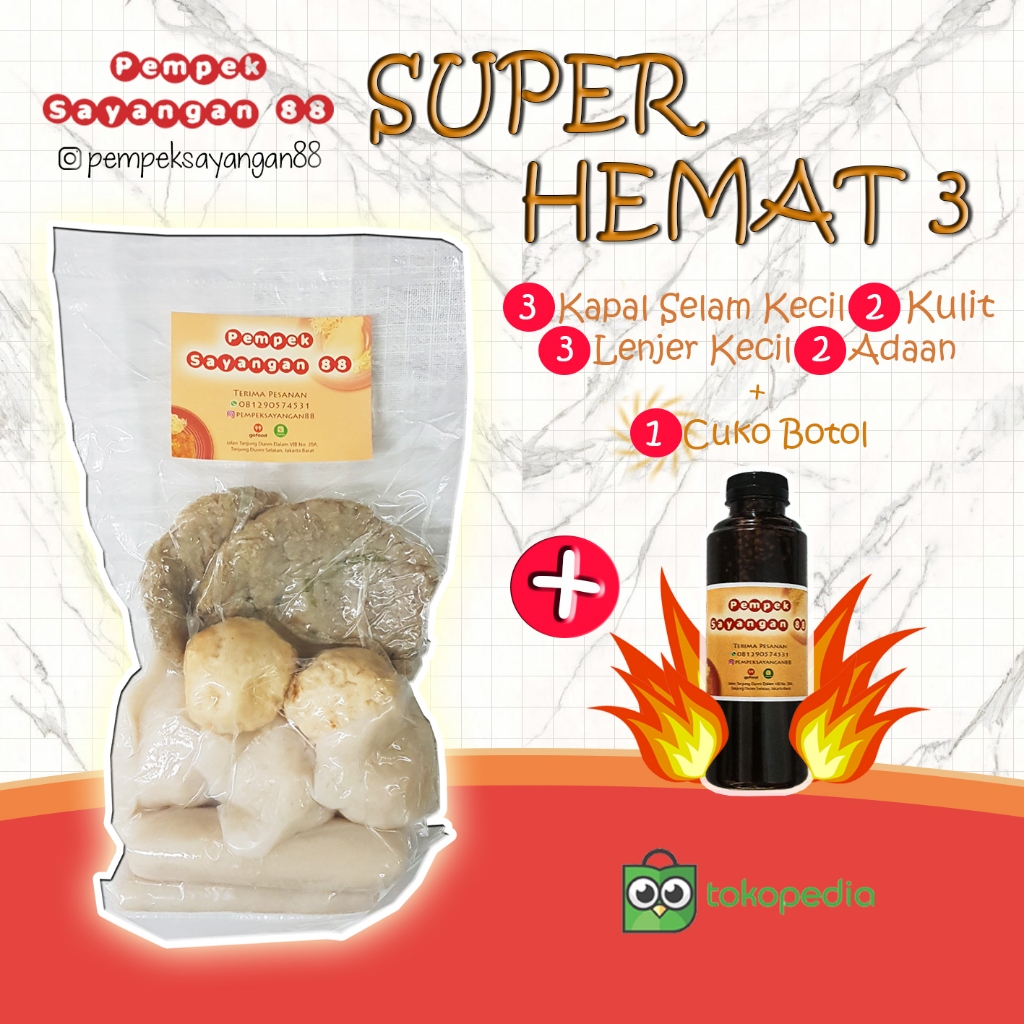 

Pempek Sayangan 88 - Super Hemat 3 (SH-3)