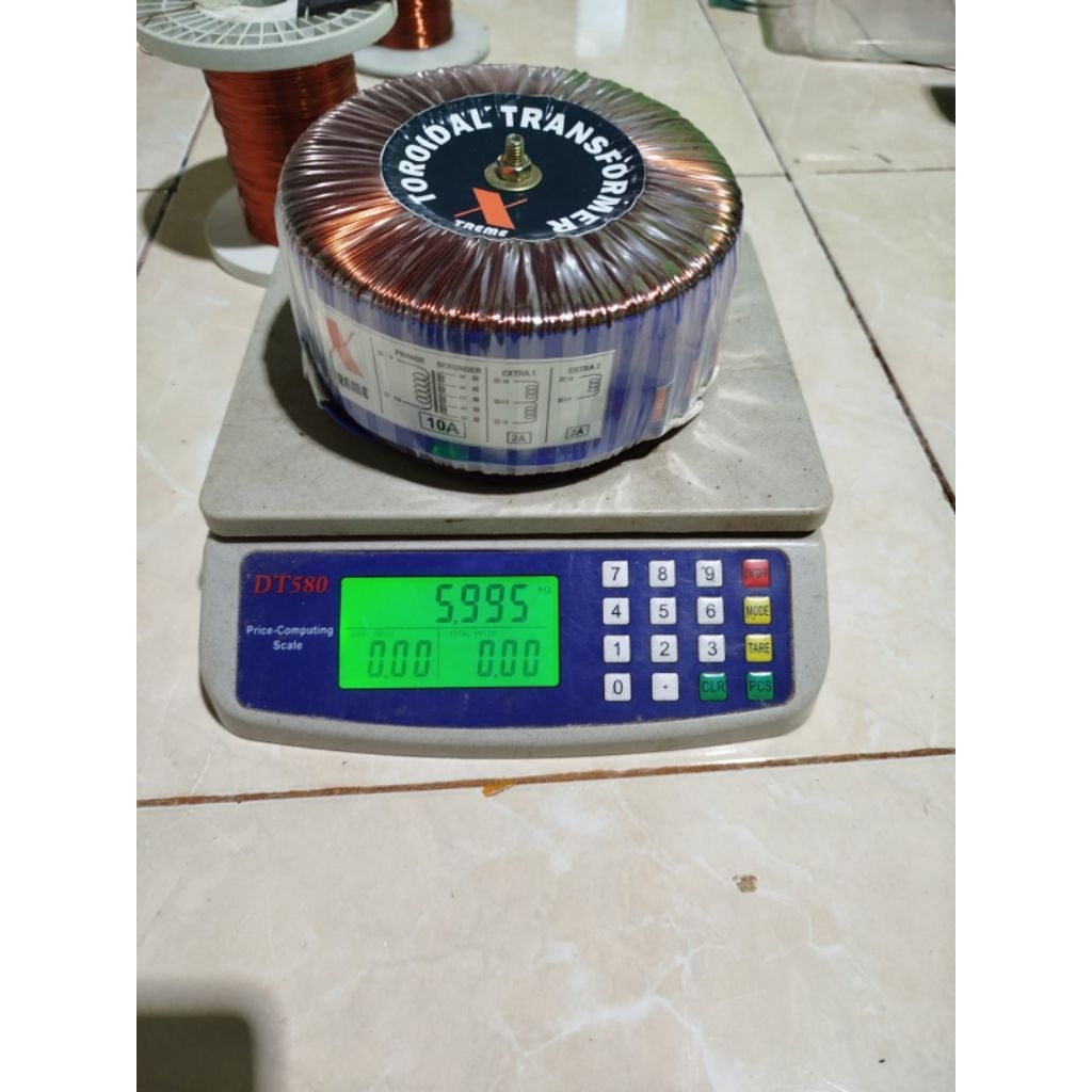 Trafo donat 10A CT 55-45 full tembaga murni